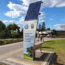 Торжественное открытие мультимедийной скамейки в г. Чортков